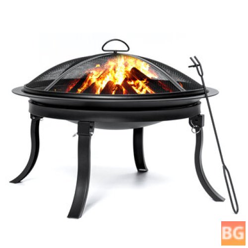 KingSo Portable BBQ Grill for Wood Burning Pits and Fire pits