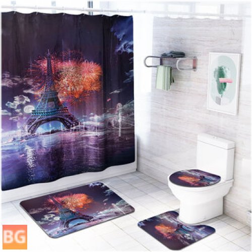 Towel Rack for Shower Curtain Panel