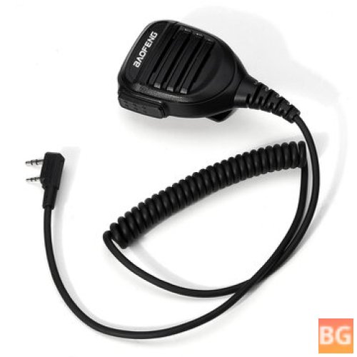Waterproof Walkie Talkie Mic with Indicator Light for BF 5r