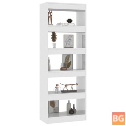 High Gloss White Book Cabinet/Room Divider