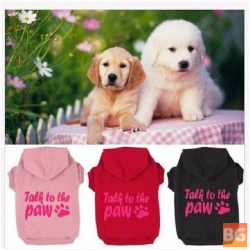 Talk to the Paw Print XS for Warm Winter Pet Coat
