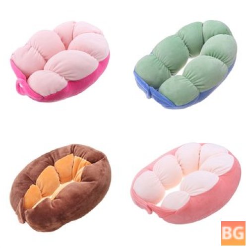 Soft Breathable Button Down Cervical Traction Head Neck Pillow - Pain Relief Sleepers