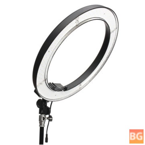 5500K LED Ring Video Light with Diffuser Light Stand - 14 Inch