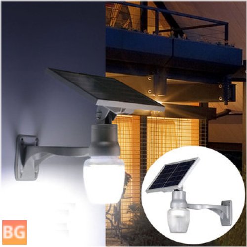 Solar Power LED Light Sensor - Wall Outdoor Garden Light