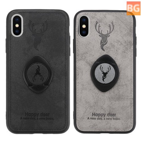 Happy Deer Ring Holder for iPhone XS 5.8 Inch