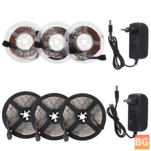 49FT RGB LED Strip Light with Remote and Power Adapter (Waterproof/Non-Waterproof)
