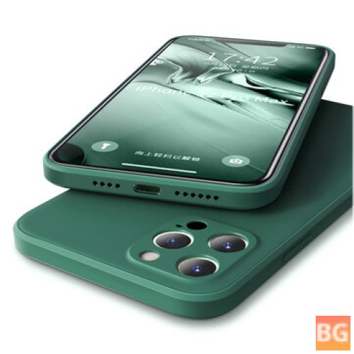 iPhone 12 Pro Max Case with Lens Protector and Soft Silicone Back Cover