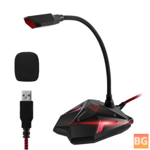 LED USB Desktop Mic with Mute Button