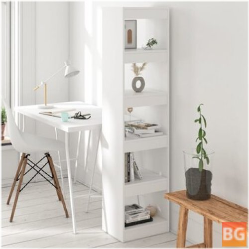 White Arched Book Cabinet/Room Divider