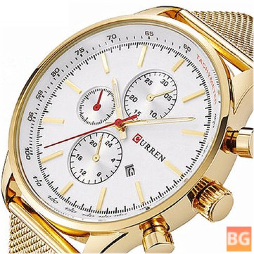 Luxury Sport Metal Quartz Wristwatch with Quartz Movement