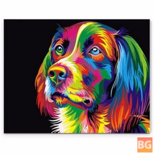 Colorful Puppy Dog DIY Painting Set - 50x40CM