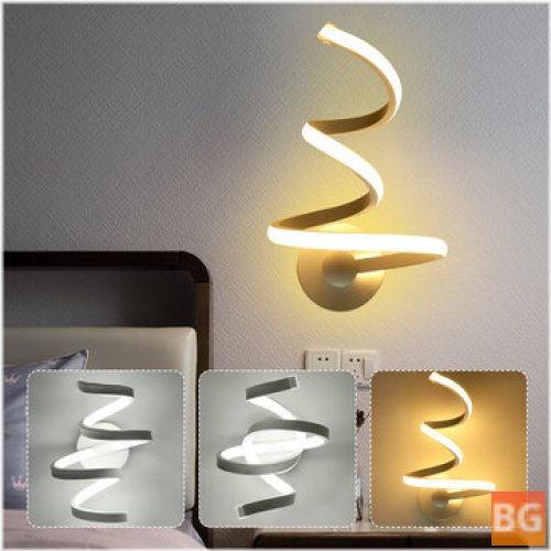 Wall Lamp with 18W LED, Modern Wave Design, AC 100-240V