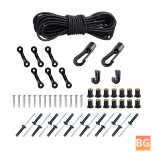 BSET Marine Products Deck Rigging Kit - Accessory Rope & Buckle