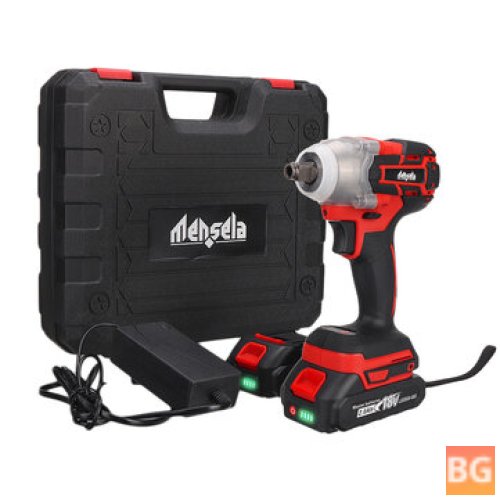Mensela EW-L1 3In1 18V 3500RPM 380N.M Brushless Impact Wrench - 1/2'' Chuck 3 Speeds Wireless Rechargeable Screwdriver Drill - Working Light