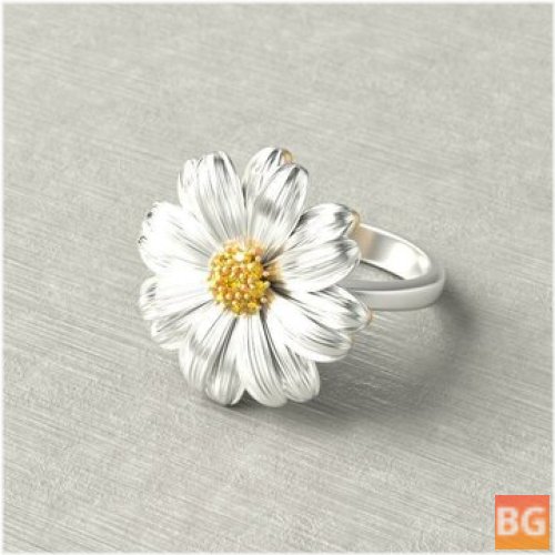 Chrysanthemum Rings for Women - Small Daisy Flower