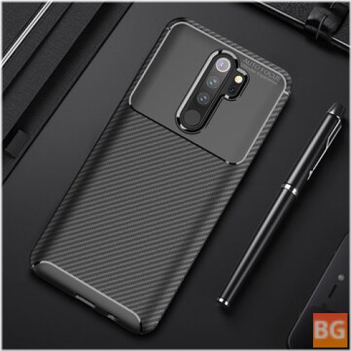 For Xiaomi Redmi Note 8 Pro - Luxury Carbon Fiber Shockproof Silicone Protective Case