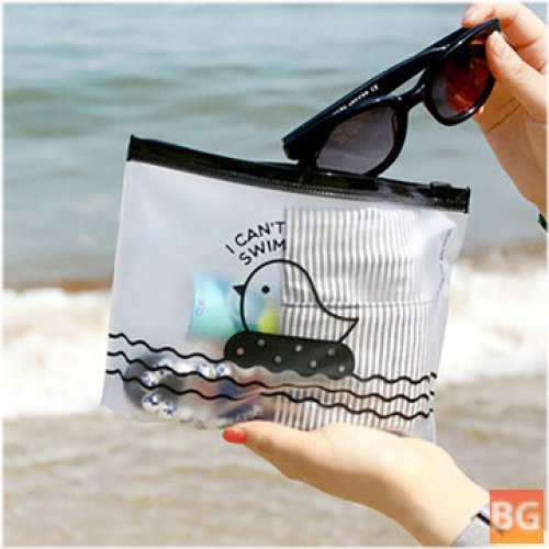 Cute Pull-Side Pouch for All Occasions - Clear