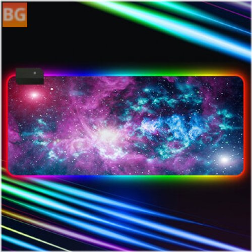Gaming Mouse Pad with Starry Sky LED Lighting