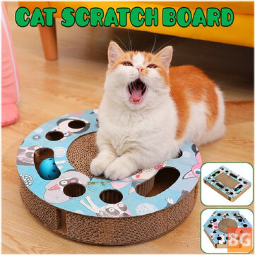 Cat Scratch Board with Toy Mats - soft
