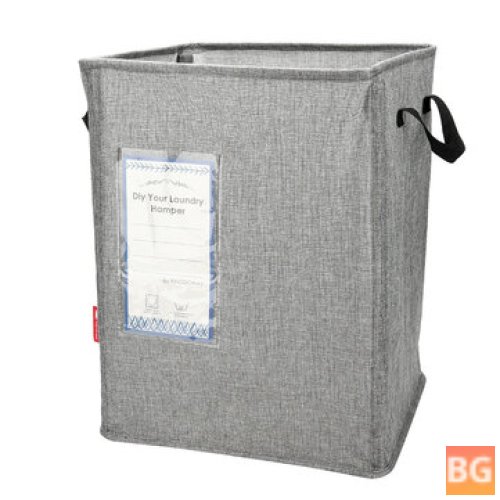 Waterproof Laundry Basket with PEVA Coating - Collapsible