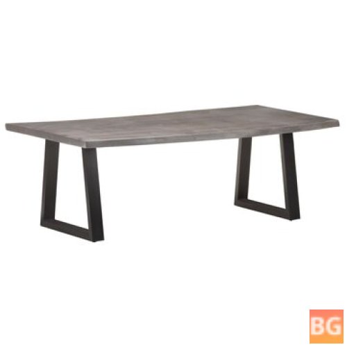 Black Coffee Table withLive Edges - 45.3