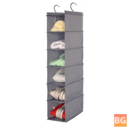 Waterproof Oxford 6-Layer Hanging Clothes Storage Bag
