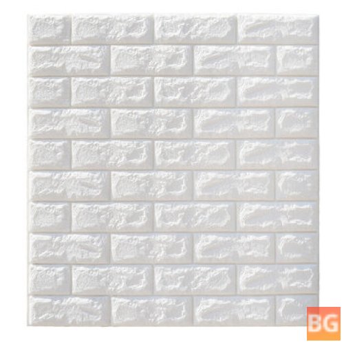 Waterproof Tiles - Self-adhesive White - Panel 70x77cm