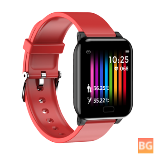 SENBONO L8 1.3 Inch HD Touch Screen Real-Time Body Ambient Temperature & Heart Rate Monitor Watch