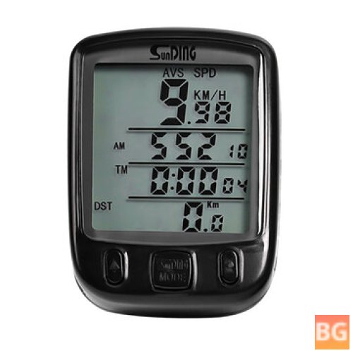 Waterproof LCD Bike Computer with Backlight