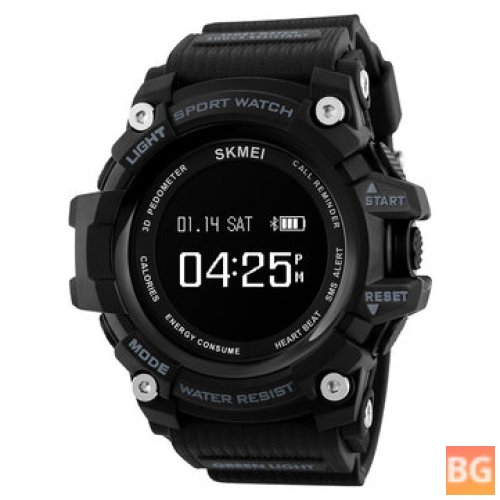 SKMEI 1188 Smart Watch with Heart Rate Reminder - Fashion Bluetooth Watch