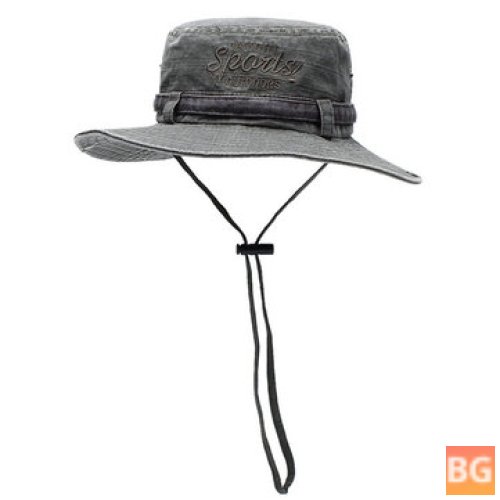 Adjustable Fishing Hat with Cotton Twill Fabric