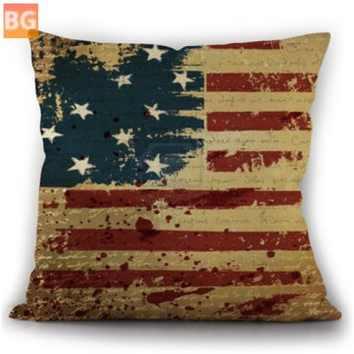 Flag Pillow - Linen and Cotton Cushion Cover
