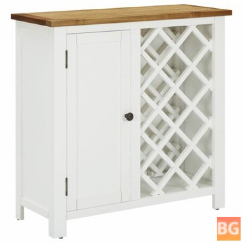 Oak Wood Wine Cabinet 31.5