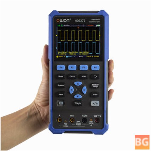 OWON HDS200 Series 2-Channel Oscilloscope with 40/70/100MHz Bandwidth 20000 Counts, Multimeter, OSC, DMM, and Waveform Generator