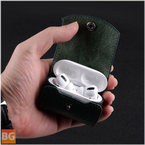 Wearable Bluetooth Earphone Storage Cover with Key Chain for Apple Airpods 3