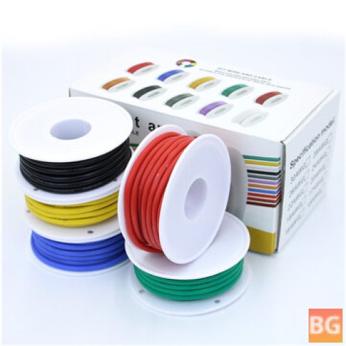 Flexible Silicone Wire Box - 30AWG, 5 Colors, High Quality Copper