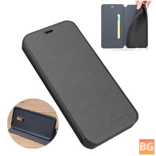Mi 10 Lite Protective Case with Stand - Brushed Pattern