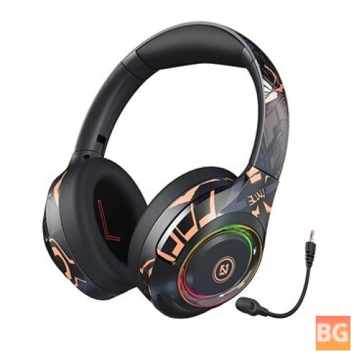 Bakeey EL-A2 5.0GHz Bluetooth Headphones - HIFI 3D Stereo Bass Wireless RGB Light PC Headsets