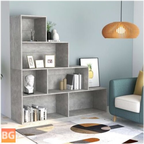 Gray Book Cabinet with Divider