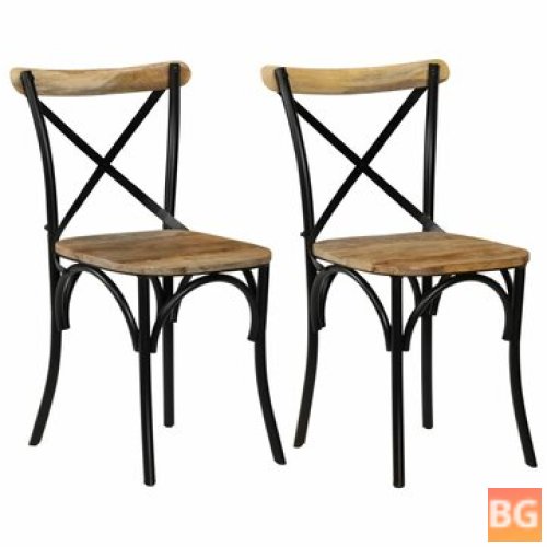 2 Pcs Cross Chairs for Home Use