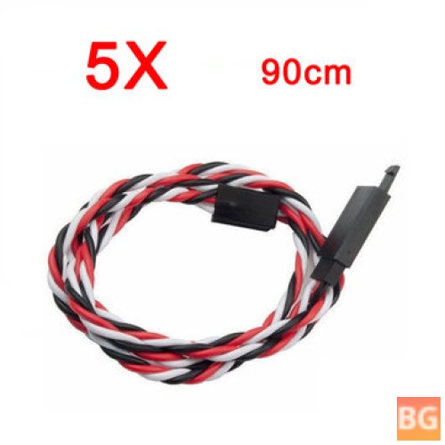 Amass 5X 90cm Servo Extension Cable for Futaba