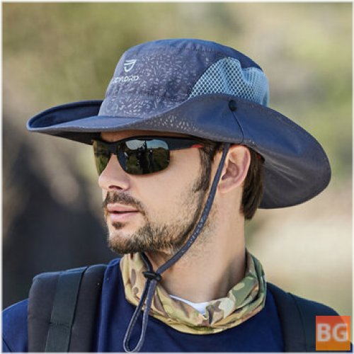 Outdoor Mountaineering Hat with Breathable Polyester Brim and Quick-Dry Sunshade