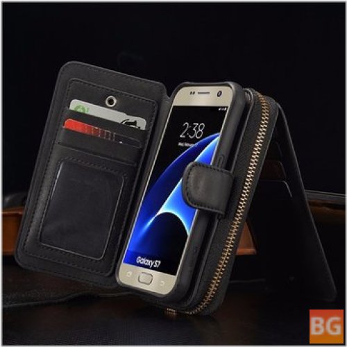Samsung Galaxy S7 Wallet Cover with PU Interior