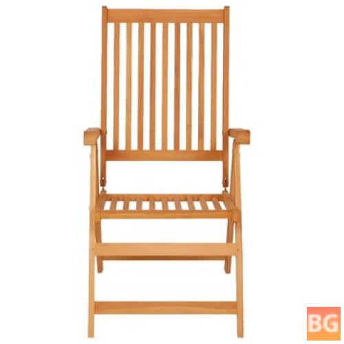 Teak Garden Chairs with Cushions - 8 Pcs
