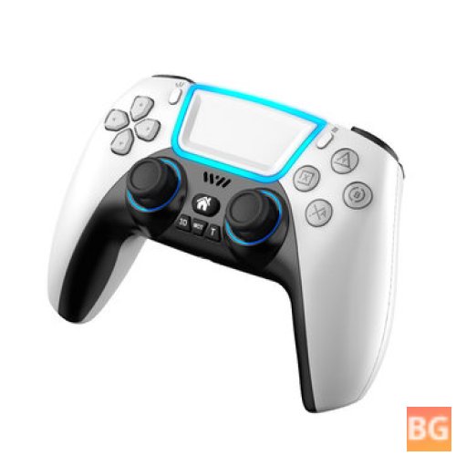 PS3/PS4/Nintendo Switch Game Controller with RGB Light Touchpad and Back Key Support