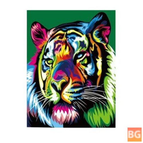 Tiger Coloring Book with Numbers - DIY Painting Set