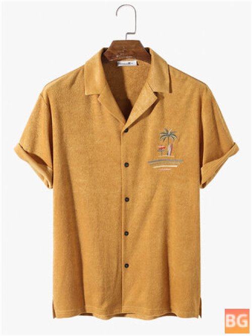 Terry Cloth Towel - Palm Tree Embroidery Shirts