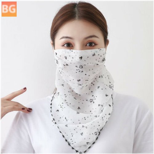 Summer Quick-drying Riding Face Mask with Breathable Ear-mounted Mask