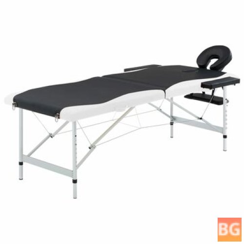 Table with two zones for massage and relaxation