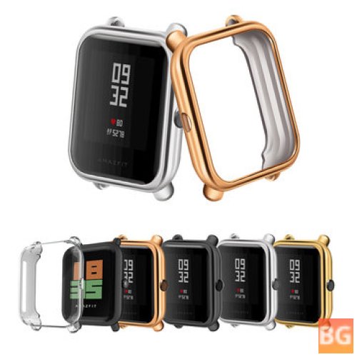 Protective Shield for Amazfit Bip Lite Smart Watch with TPU Metal Plating